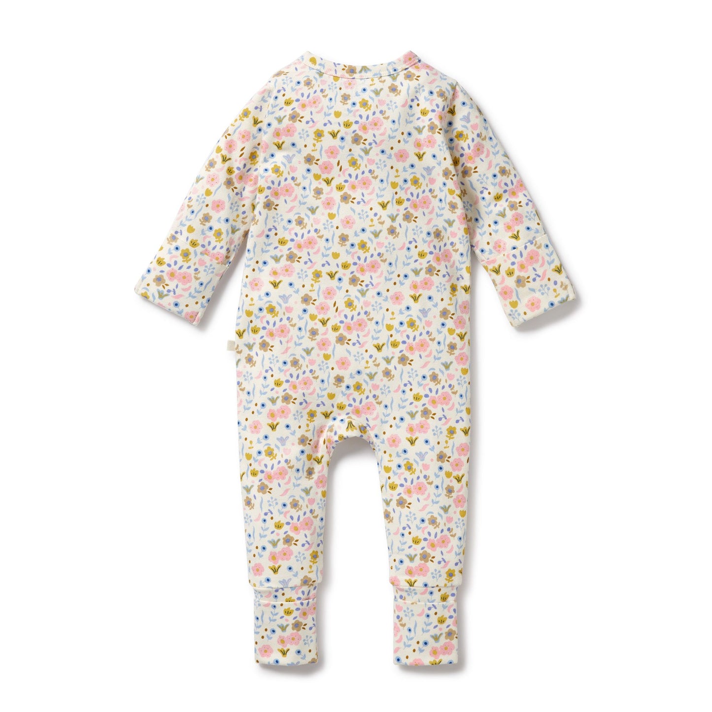 "Wilson & Frenchy" - Ava Floral Organic Zipsuit w/ Feet