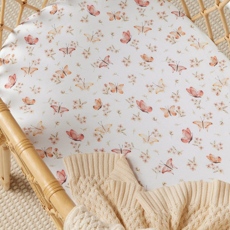 "Snuggle Hunny" - Fitted Bassinet Sheet/Change Pad Cover