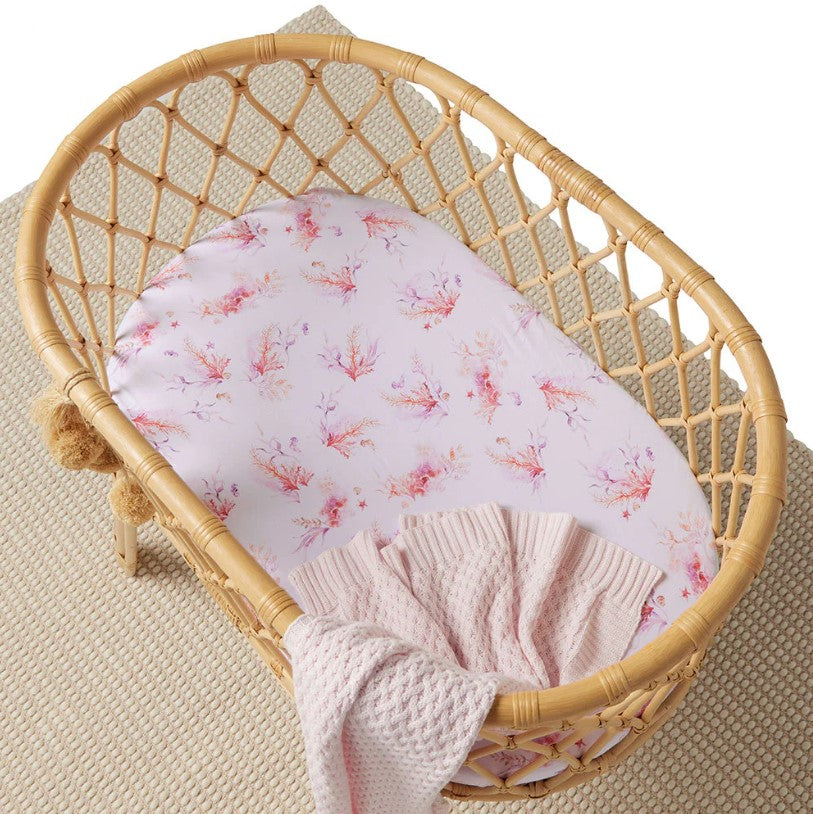 "Snuggle Hunny" - Fitted Bassinet Sheet/Change Pad Cover