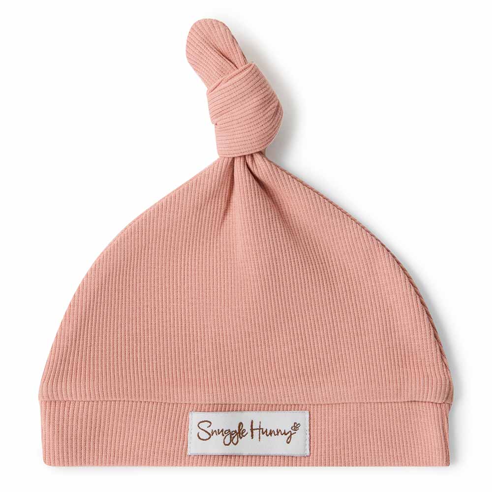 "Snuggle Hunny" - Knotted Baby Beanie