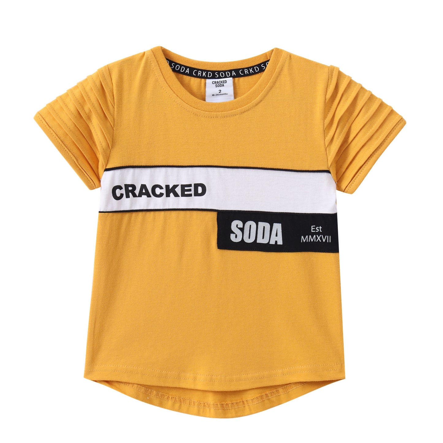 "Cracked Soda" - Cosmo Essential Tee - Yellow