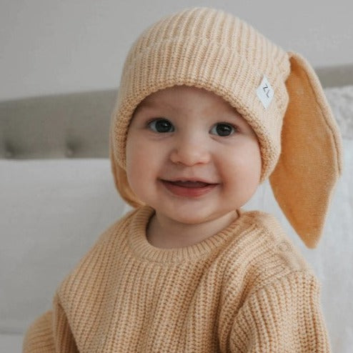 "Easter 2025" - Ziggy Lou - Beanie (Ears) - Sand Fleck