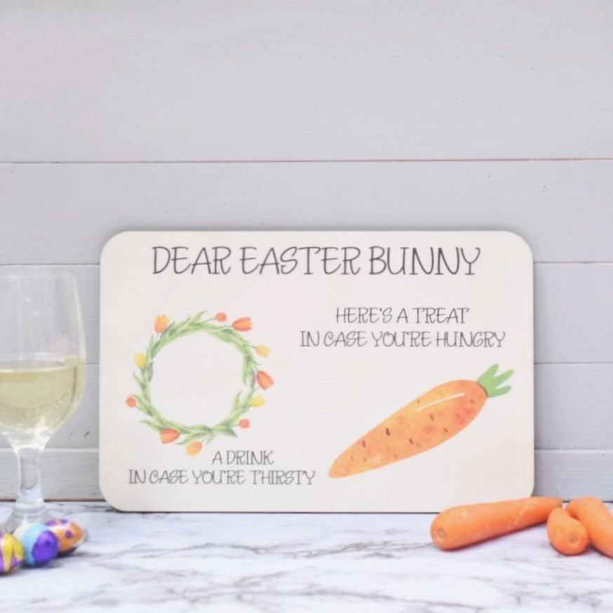 "Easter 2025" - Easter Bunny Snack Tray (Carrot)