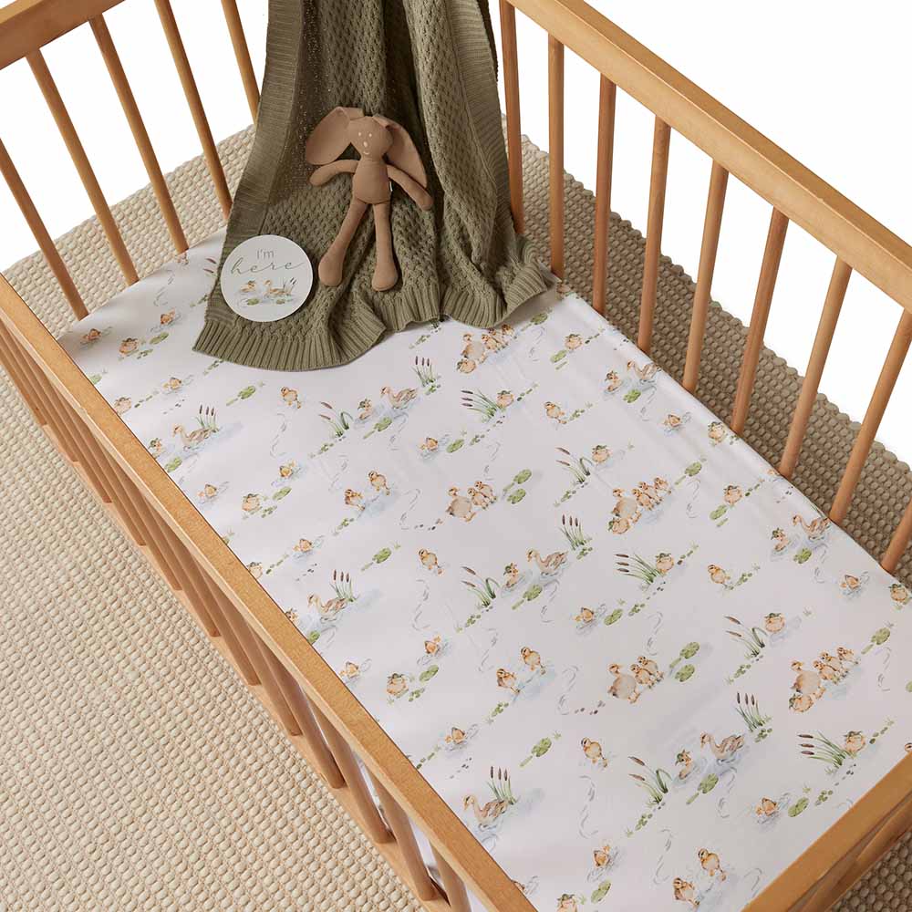 "Snuggle Hunny" - Fitted Cot Sheets