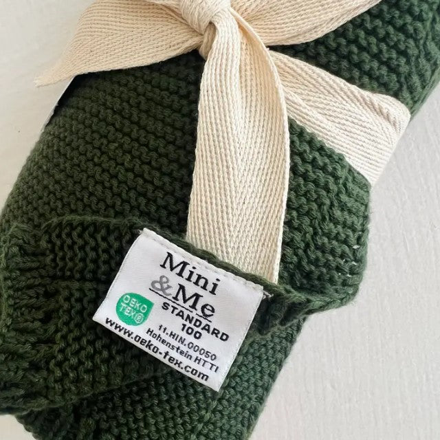 "Mini & Me" - Cable Knit Baby Blanket