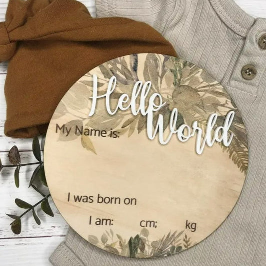 "Inspired Wholesale" - Announcement Plaque - Hello World (3D)