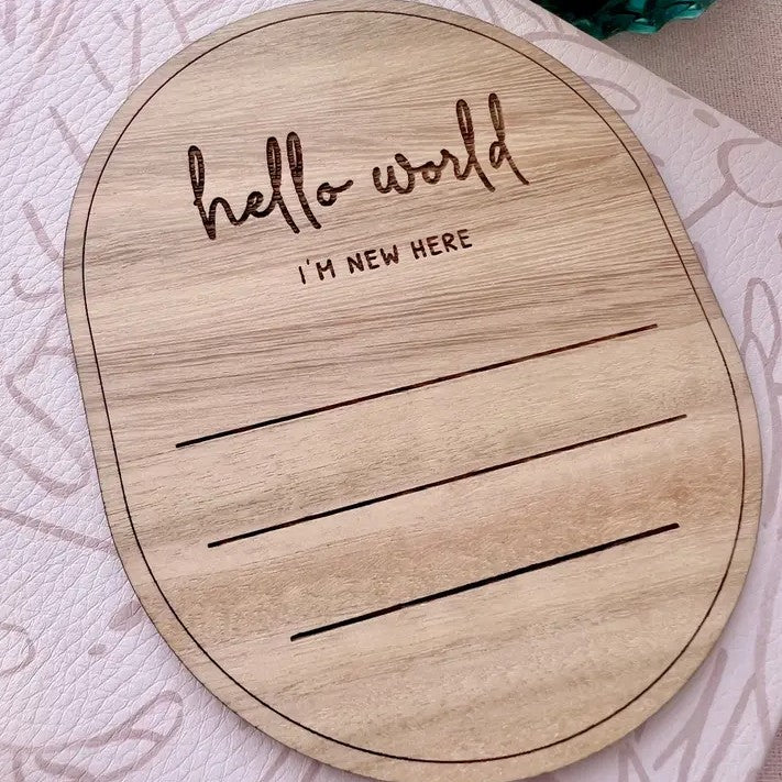 "Little Rabbit Lane" - Hello World Oval Disc