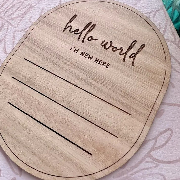 "Little Rabbit Lane" - Hello World Oval Disc