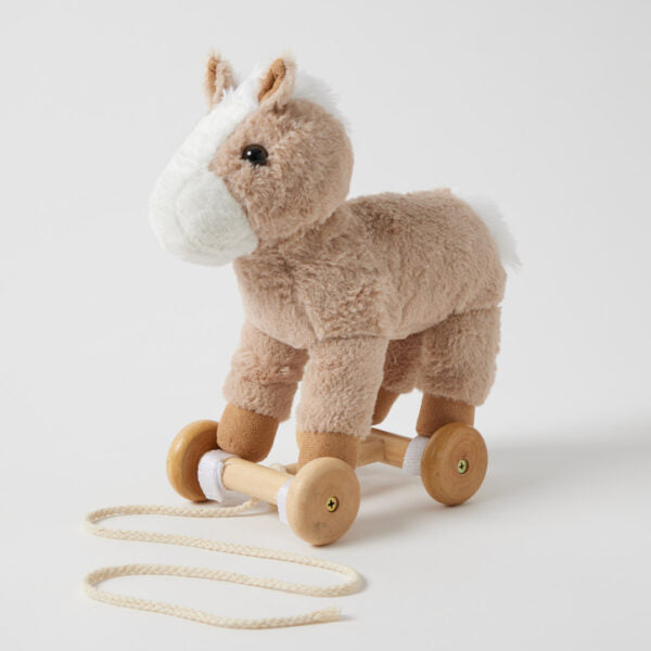 "Jiggle & Giggle" - Plush Pull Along - Horse