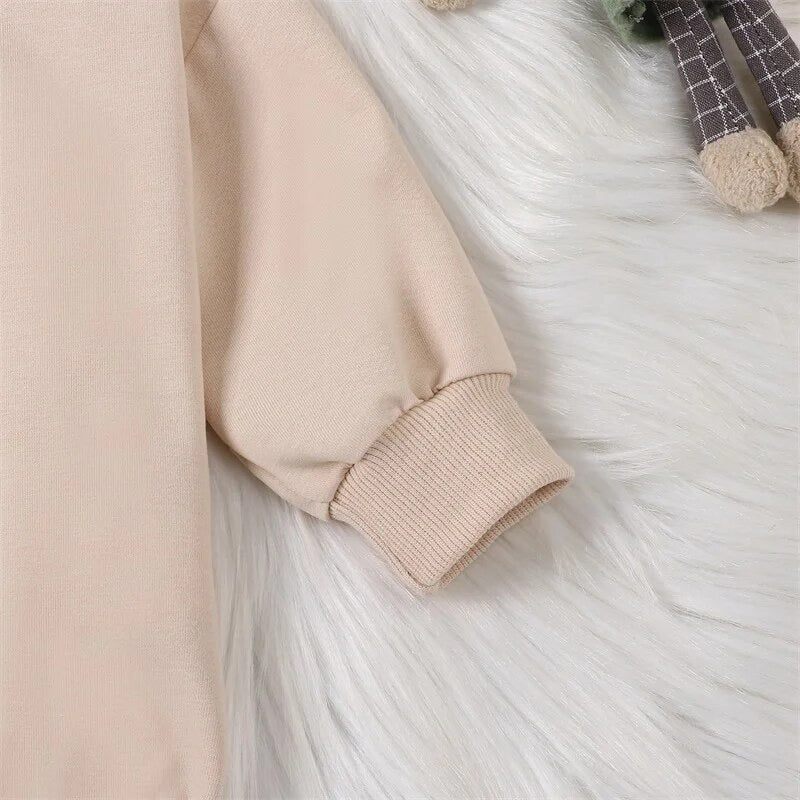 "Easter 2025" - Bunny L/S Romper - Beige