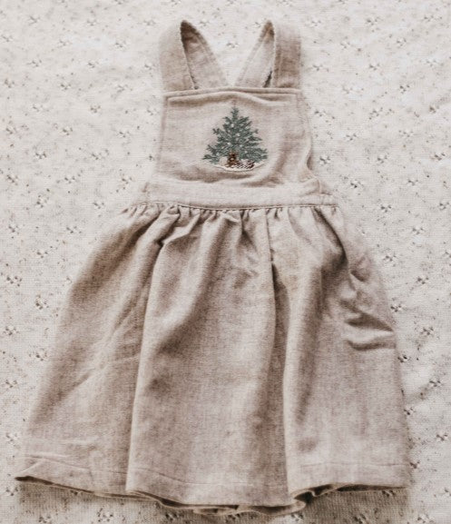 "Christmas" - Bencer & Hazelnut Linen Peshal Tree Dress