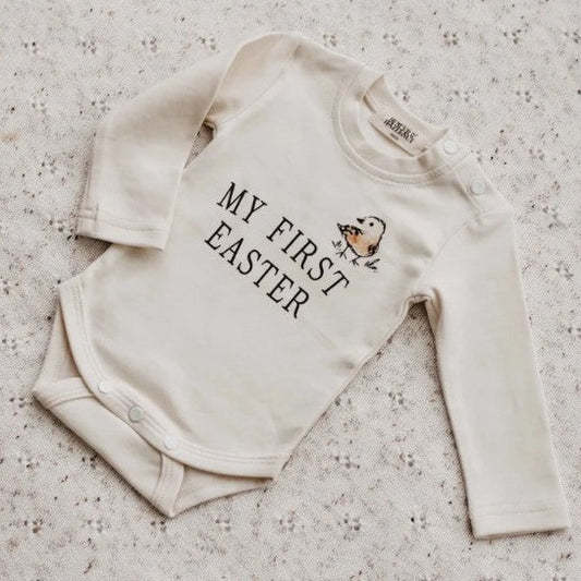 "Easter 2025" - B&H L/S Bodysuit - My First Easter (Chick)