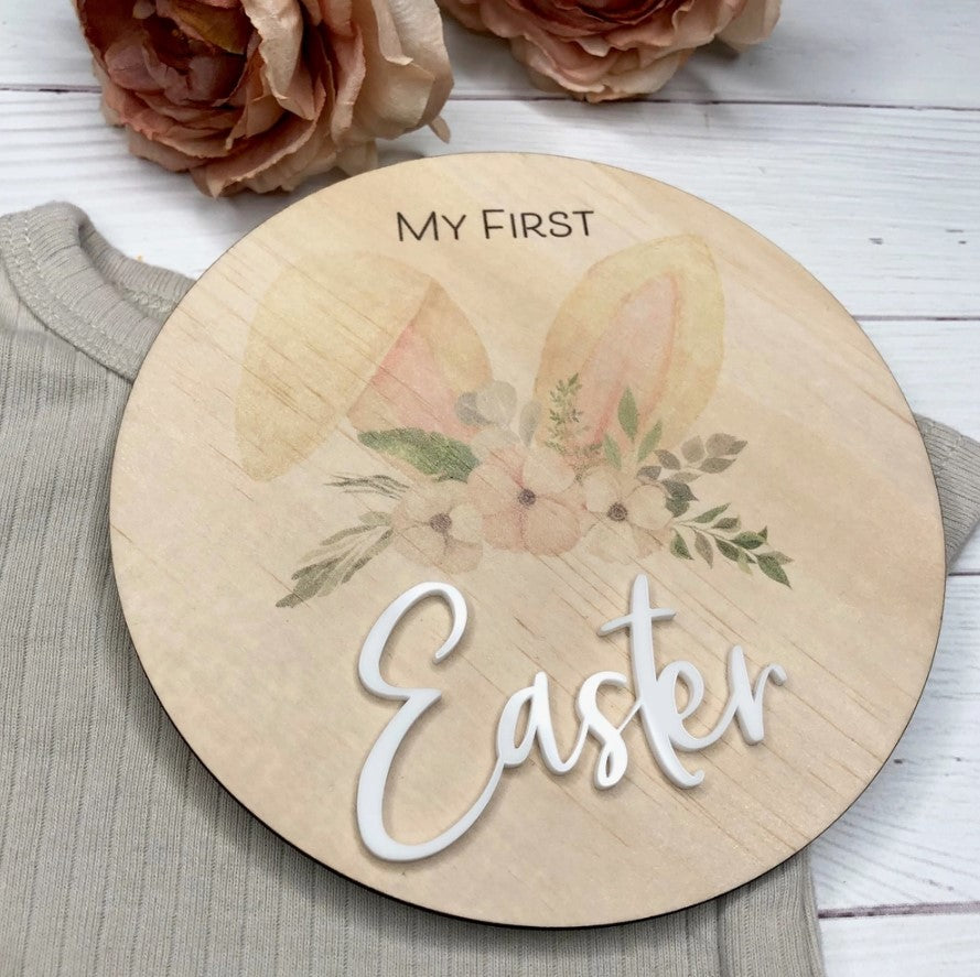 "Easter 2025" - My First Easter Plaque - Ears (3D)