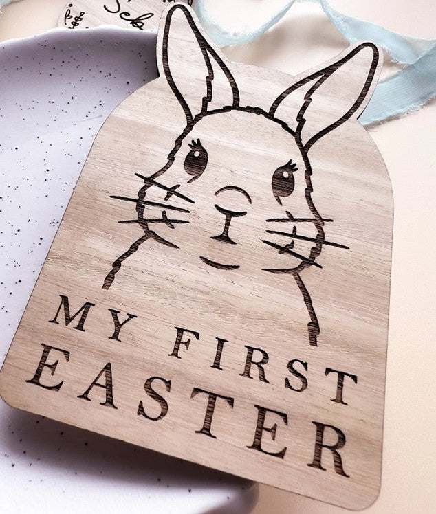 "Easter 2025" - My First Easter Plaque