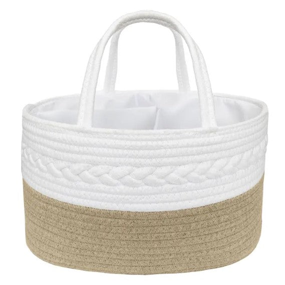 "The Living Textiles Company" - Cotton Rope Nappy Caddy