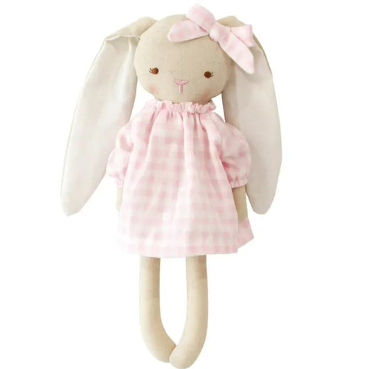 "Easter 2025" - Alimrose Pixie Bunny (29cm) Pink Gingham