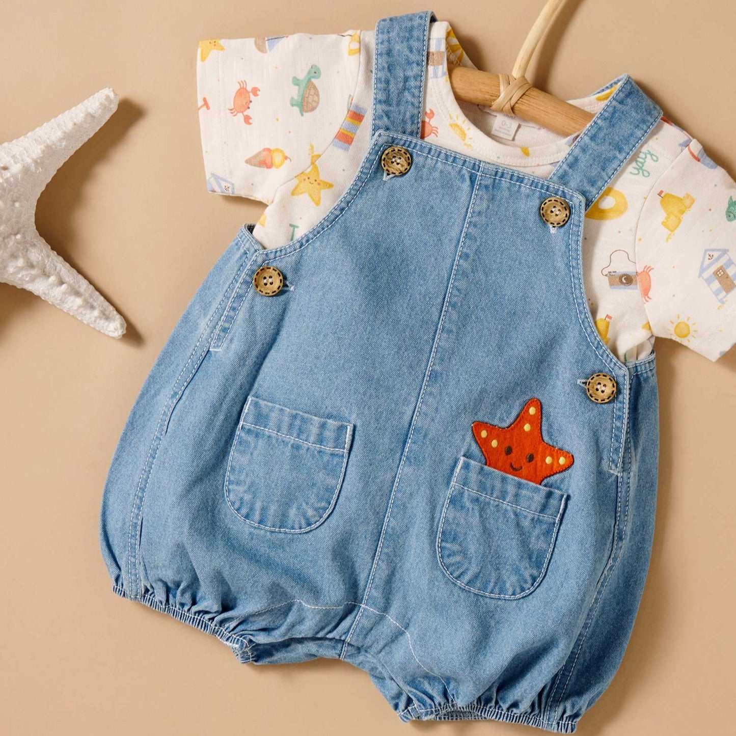 "Purebaby" - Resort Overall Set