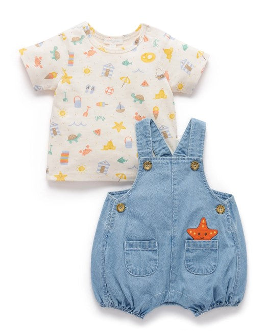 "Purebaby" - Resort Overall Set