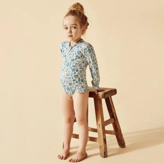 "Wilson & Frenchy" - L/S Swimsuit - Shells