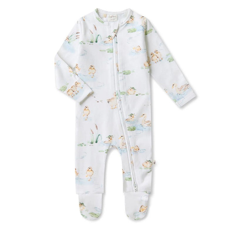 "Snuggle Hunny" - Sleepsuit - Duckpond