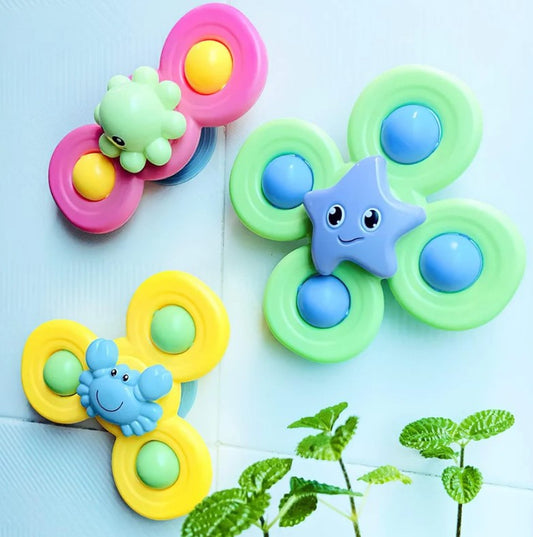 "Wonder Tribe Toys" - Suction Spinners - Sea Life