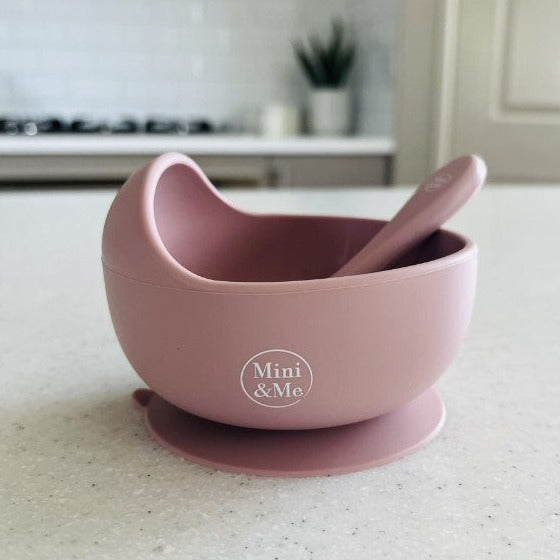 "Mini & Me" - Silicone Wave Bowl & Spoon Set