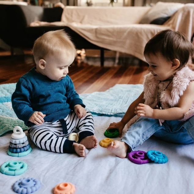 "Jellystone Designs" - Rainbow Stacker & Teething Toy