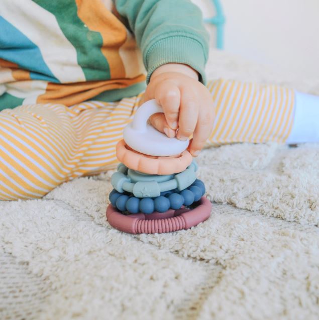 "Jellystone Designs" - Rainbow Stacker & Teething Toy