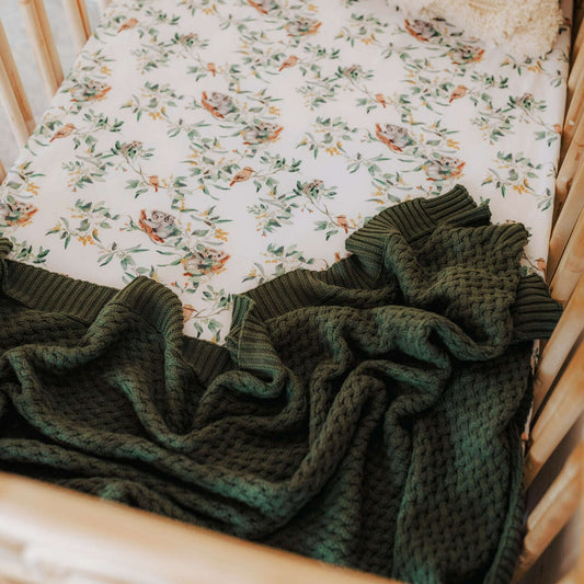 "Snuggle Hunny" - Diamond Knit Baby Blanket