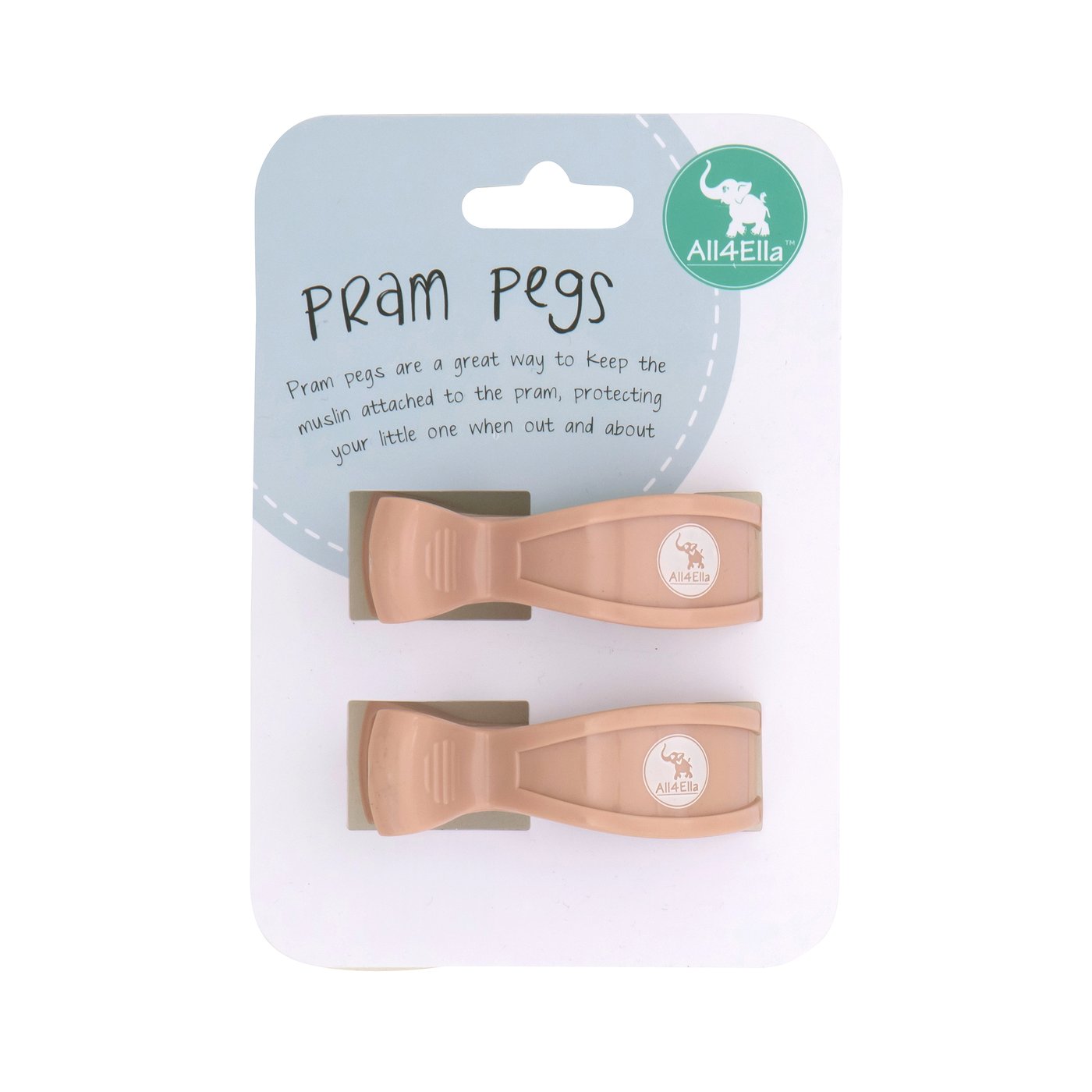 "All4Ella" - Pram Pegs - 2 Pack