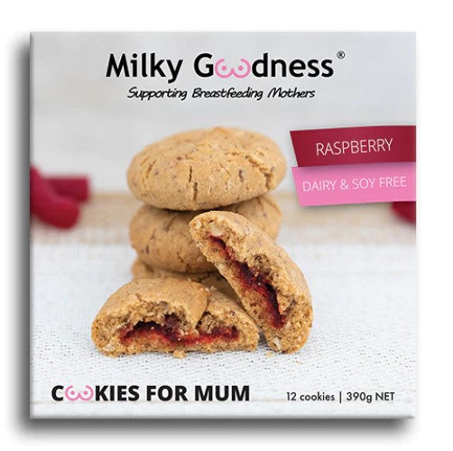 "Milky Goodness" - Lactation Cookies - Raspberry Flavour