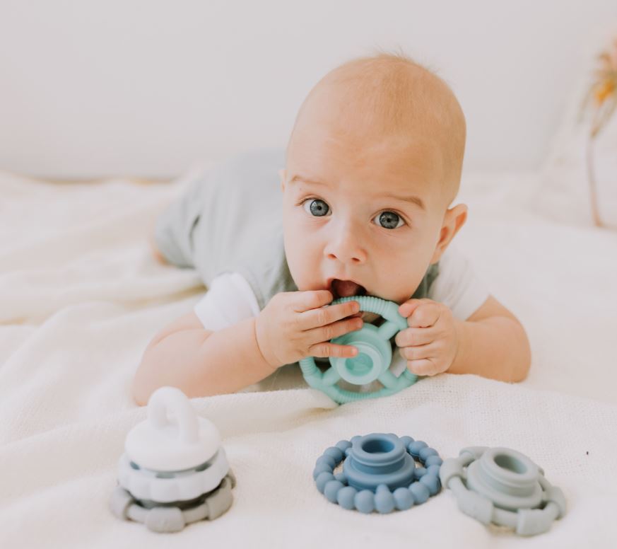 "Jellystone Designs" - Rainbow Stacker & Teething Toy